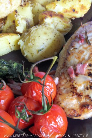 Ofen-Hähnchen Jamie Oliver mit Quetschkartoffeln Rezept von ÜberSee-Mädchen der Foodblog vom Bodensee