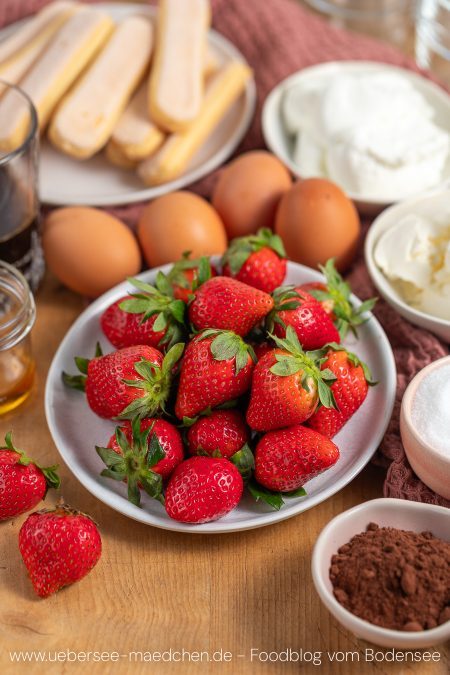 Erdbeeren für Erdbeer-Tiramisu