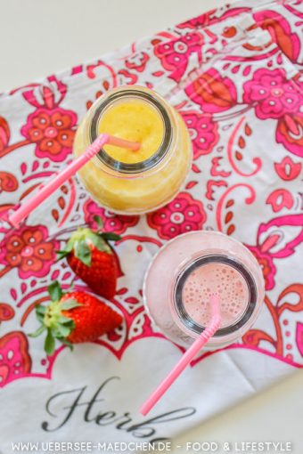 Smoothie-Grundrezept mit Erdbeer und Mango-Kokos von ÜberSee-Mädchen Foodblog vom Bodensee