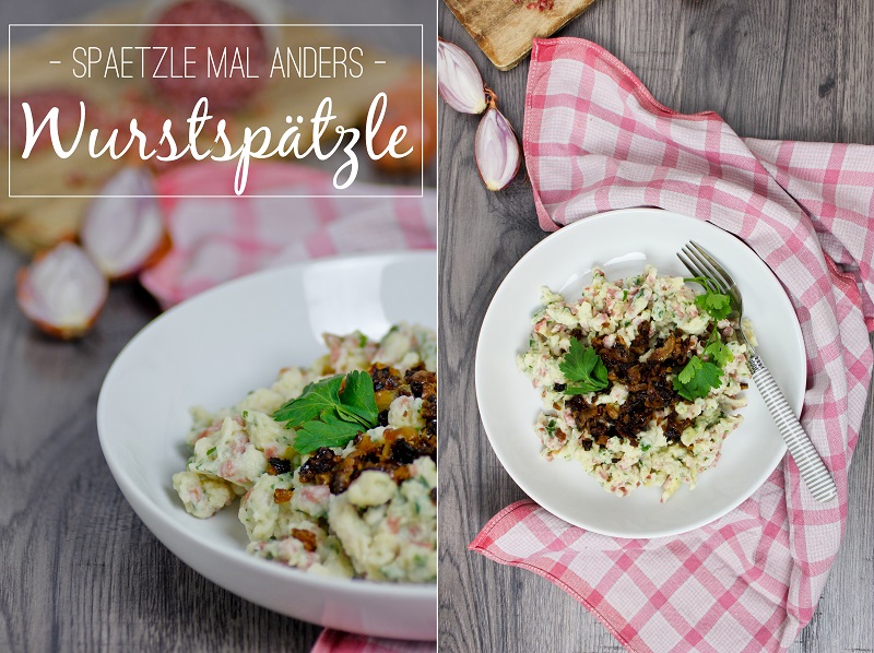 Rezept für einfache schwäbische Wurstspätzle von ÜberSee-Mädchen Foodblog vom Bodensee