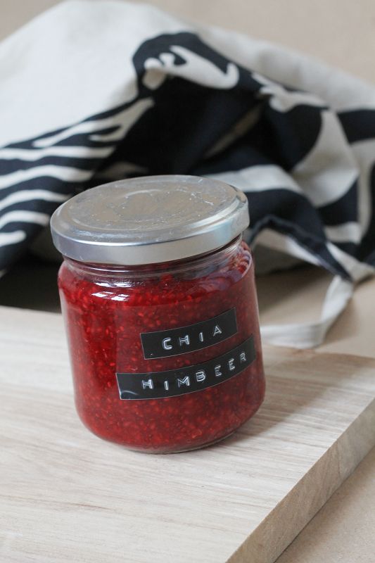 Himbeer-Chia-Marmelade ohne Zucker