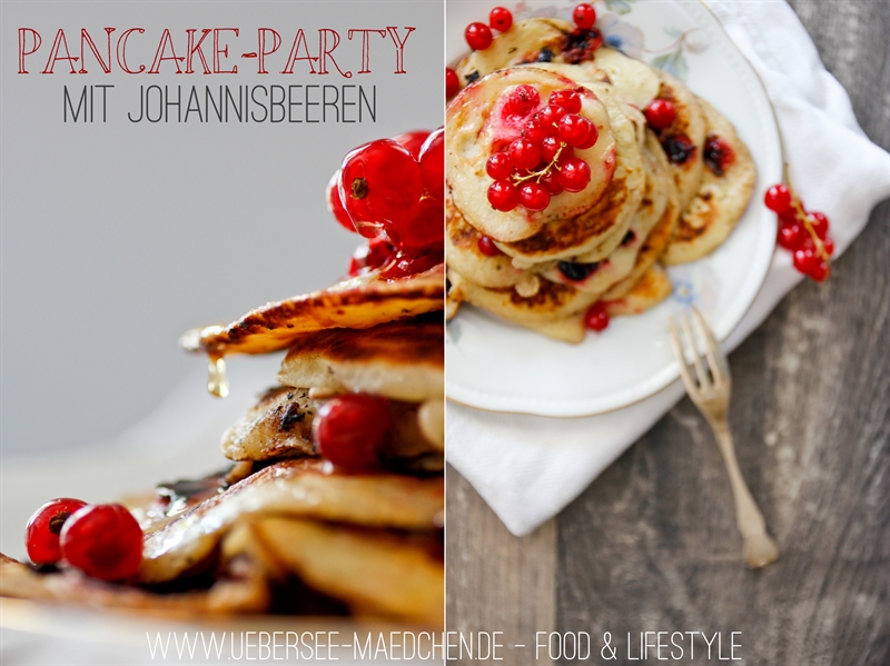 Johannisbeer-Pancakes zum Frühstück
