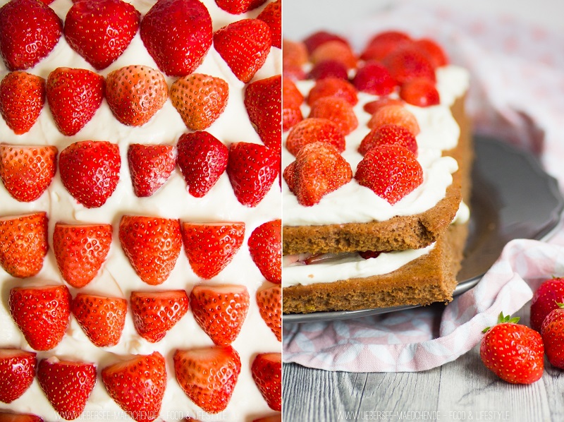 Beerenstark: Rezept für Erdbeer-Torte mit Brownieboden