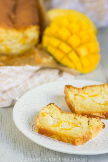 Rezept für Mango-Schmand-Kuchen einen einfachen Kastenkuchen