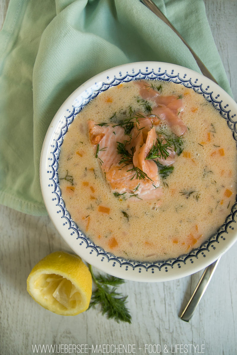 Cremige Fischsuppe mit Lachs und Lachsforelle - ÜberSee-Mädchen Cremige Fischsuppe mit Lachs und Lachsforelle - ÜberSee-Mädchen