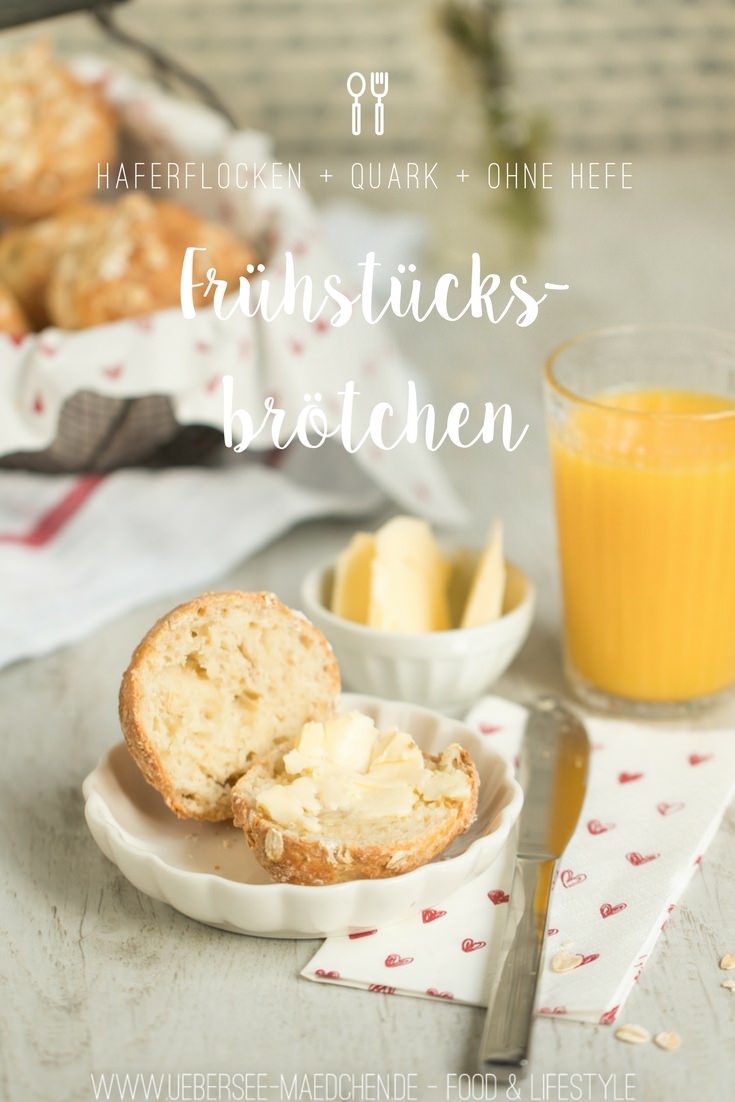 Frühstücksbrötchen Haferflockenbrötchen mit Quark schnelles Rezept zum Frühstück von ÜberSee-Mädchen Foodblog Bodensee Überlingen