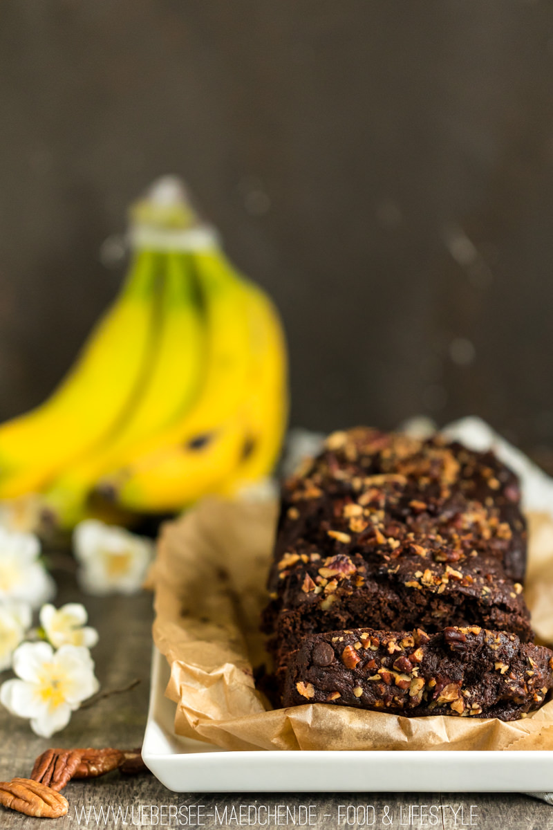 Bananenbrot mit viel Schokolade Resteverwertung Banane Rezept von ÜberSee-Mädchen Foodblog vom Bodensee Überlingen