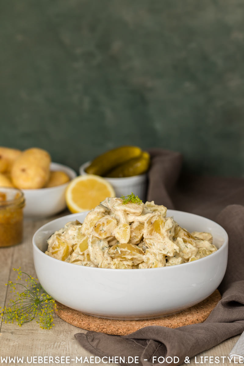 Kartoffelsalat mit Senfcreme süßer Senf Schmand Dill Gurken Rezept von ÜberSee-Mädchen Foodblog vom Bodensee Überlingen