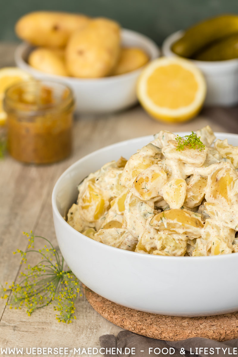 Kartoffelsalat mit Senfcreme süßer Senf Schmand Dill Gurken Rezept von ÜberSee-Mädchen Foodblog vom Bodensee Überlingen