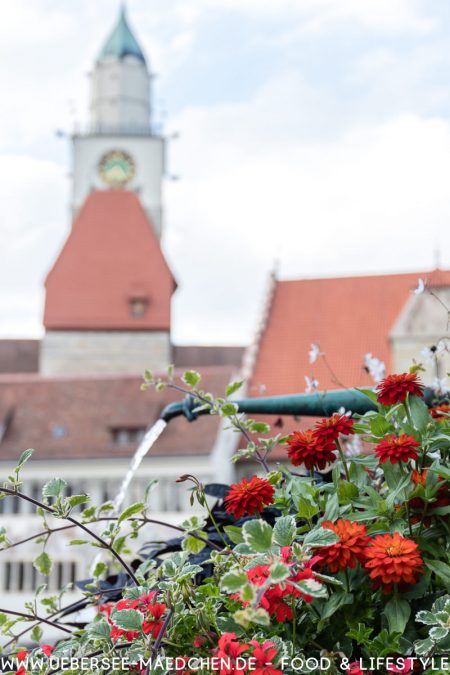 Blick auf die Überlinger Hofstatt eine Sehenswürdigkeit bei Konstanz am Bodensee