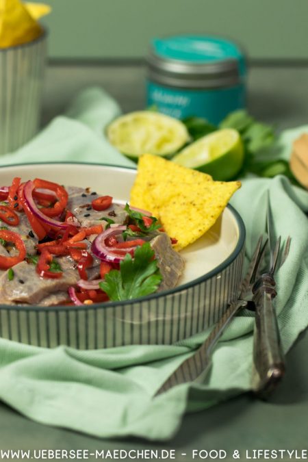 Ceviche mit Thunfisch Deutsche See und Salsa Criolla Rezept von ÜberSee-Mädchen Foodblog vom Bodensee Überlingen