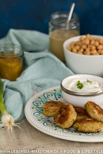 Falafel ohne Frittieren mit Joghurtdip selbstgemacht Rezept von ÜberSee-Mädchen der Foodblog vom Bodensee