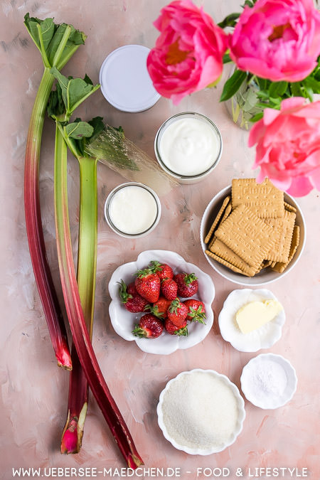 Alle Zutaten für Joghurt-Torte ohne Backen mit Gelatine Rezept von ÜberSee-Mädchen Foodblog vom Bodensee