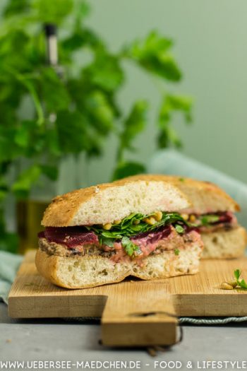 Fladenbrot-Sandwich mit Hummus rote Bete Rezept nach Jamie Oliver von ÜberSee-Mädchen Foodblog vom Bodensee