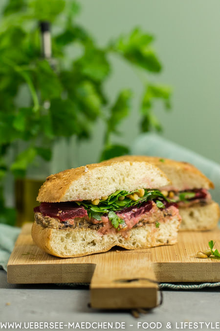 Fladenbrot-Sandwich mit Hummus rote Bete Rezept von ÜberSee-Mädchen Foodblog vom Bodensee