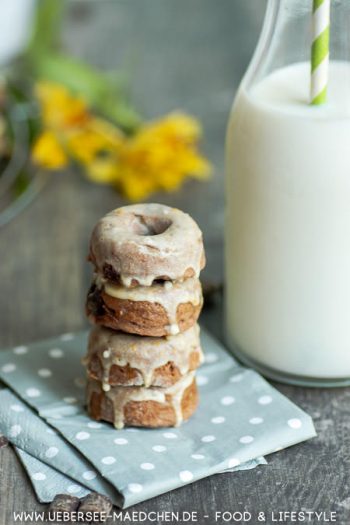 Mini-Donuts mit Lotus-Biscoff-Creme in Teig und obenauf Rezept von ÜberSee-Mädchen Foodblog vom Bodensee
