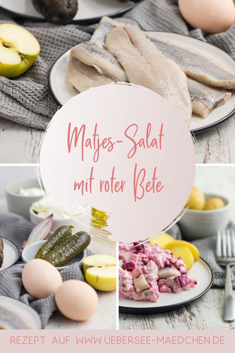 Matjes-Salat mit roter Bete (besser selbstgemacht) - ÜberSee-Mädchen