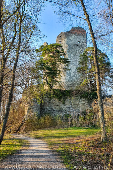 Die Ruine Hohenbodman ist eine Sehenswürdigkeit bei Konstanz Tipps von ÜberSee-Mädchen