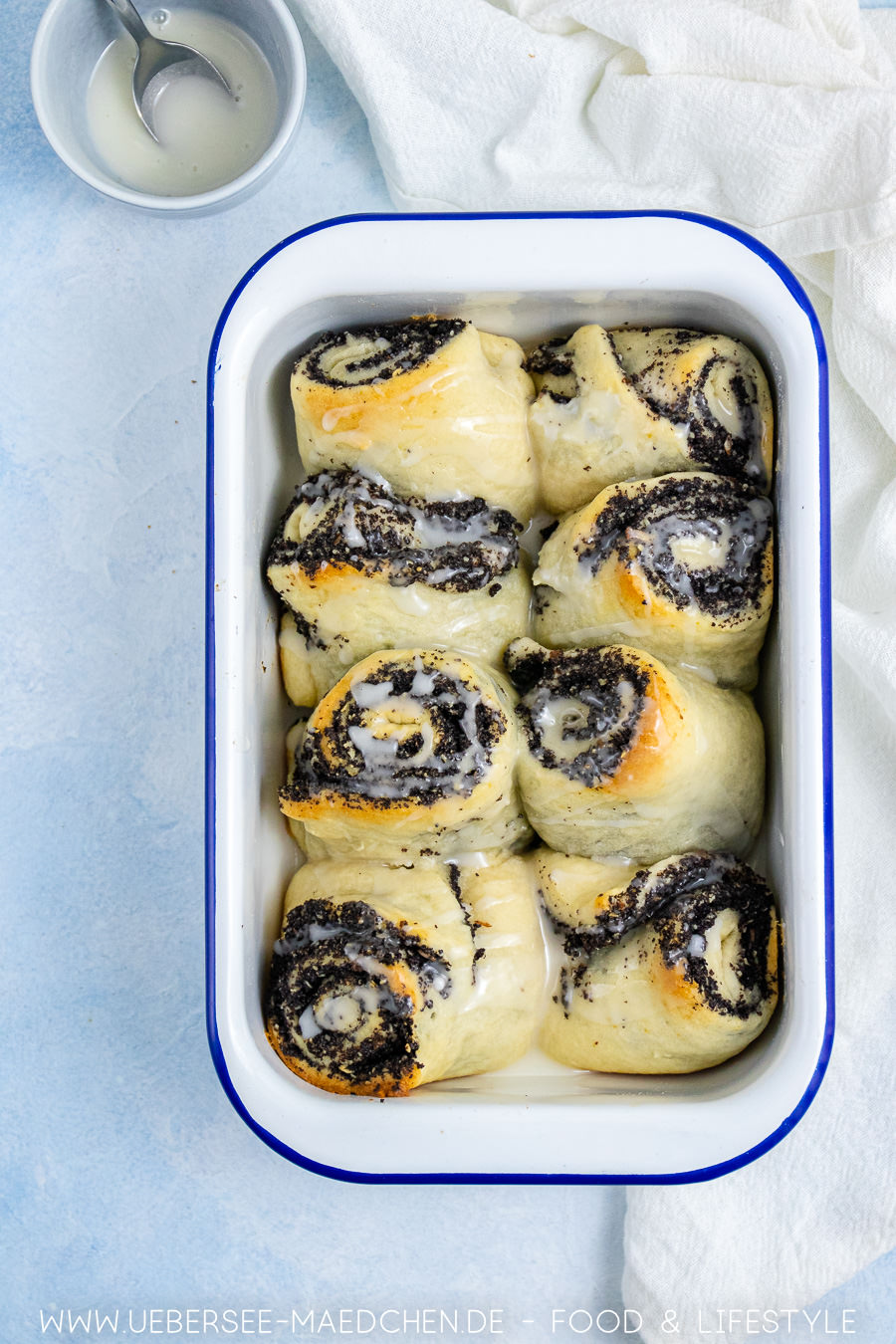 Saftige Mohnschnecken ganz einfach mit Quark-Öl-Teig - ÜberSee-Mädchen