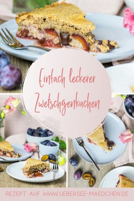 Zwetschgenkuchen schmeckt auch glutenfrei, einfaches Rezept mit Rührteig und Nüssen von ÜberSee-Mädchen Foodblog vom Bodensee Konstanz