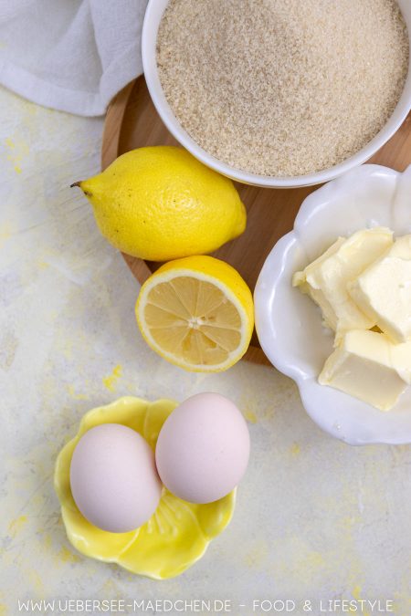 Zutaten für Lemoncurd Zitronencreme 