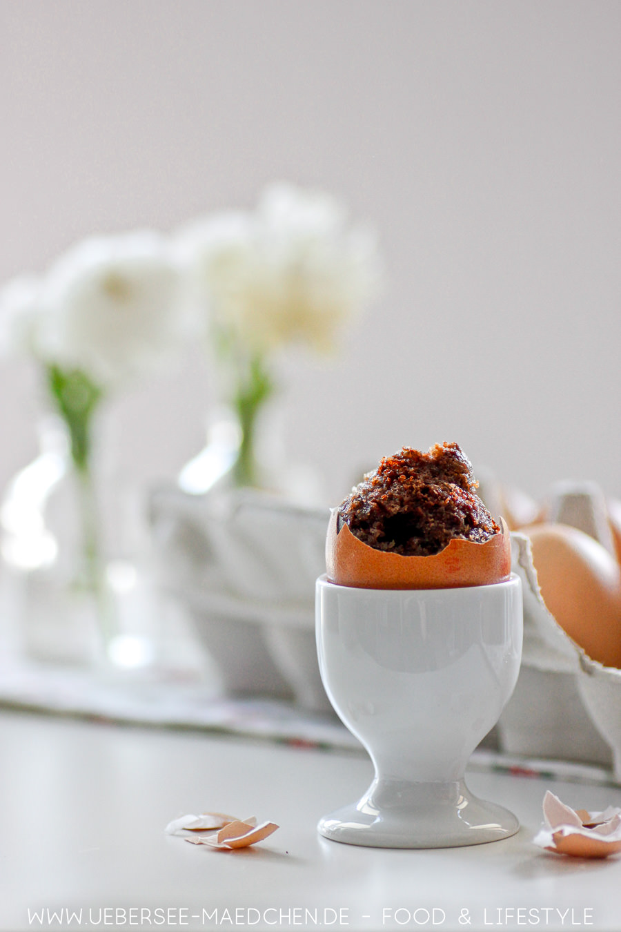SchokoKuchen im Ei perfekt für Ostern ÜberSeeMädchen