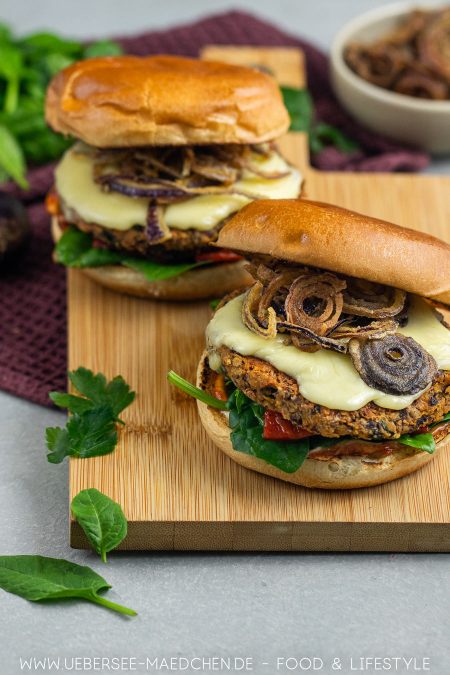 Vegetarischer Burger BBQ mit Kidneybohnen-Pattie Rezept von ÜberSee-Mädchen Foodblog vom Bodensee