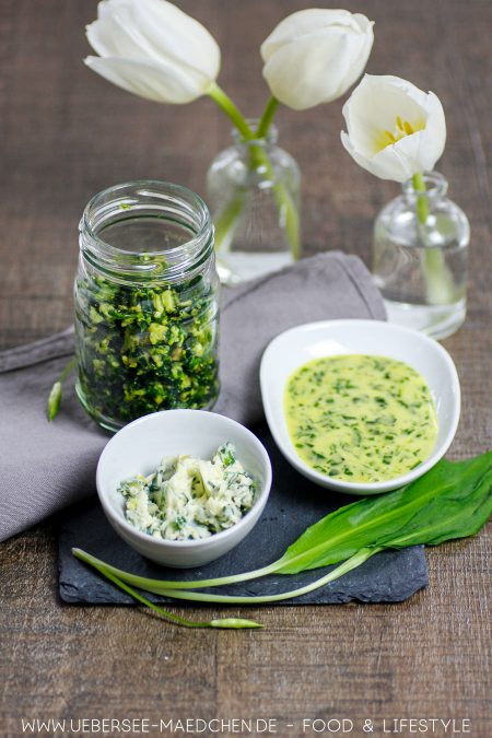 Bärlauch 3x anders: Als Pesto, Butter & Mayo - ÜberSee-Mädchen Bärlauch 3x anders: Als Pesto, Butter & Mayo - ÜberSee-Mädchen