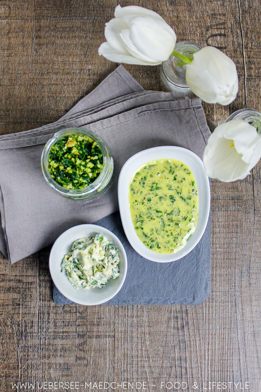 Bärlauch 3x anders: Als Pesto, Butter & Mayo - ÜberSee-Mädchen Bärlauch 3x anders: Als Pesto, Butter & Mayo - ÜberSee-Mädchen