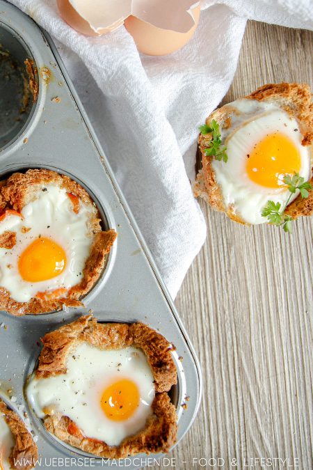 Frühstücksmuffins mit Ei aus der Muffinform Rezept