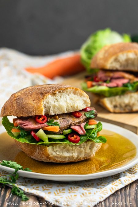 Asia-Sandwich mit Roastbeef und Erdnusscreme Rezept von ÜberSee-Mädchen Foodblog vom Bodensee