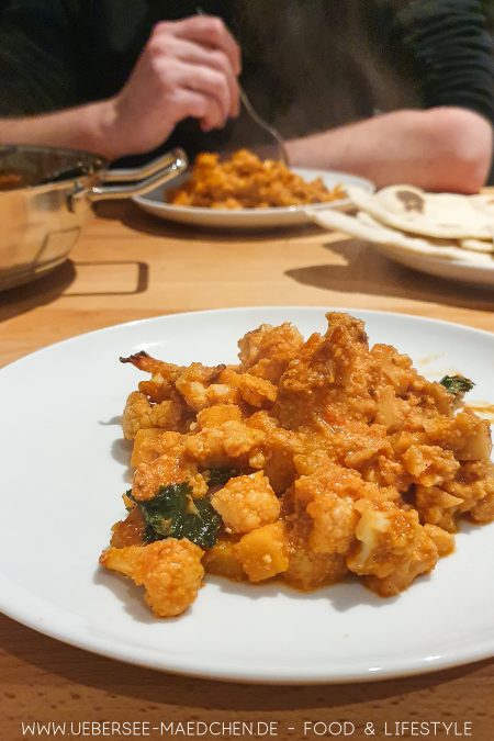 Blumenkohl-Curry nach Jamie Oliver Veggies Kochbuch