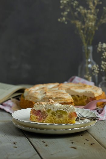 Rhabarberkuchen mit Baiser wie bei Oma Rezept von ÜberSee-Mädchen Foodblog vom Bodensee
