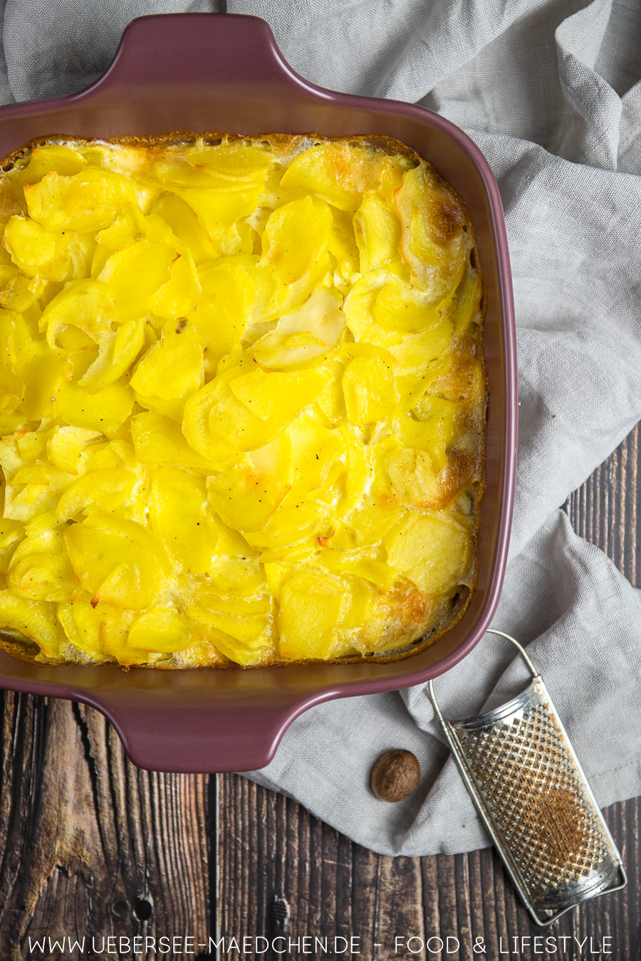 Kartoffelgratin Mit Rohen Kartoffeln Wie Lange Im Ofen Bestes klassisches Kartoffelgratin aus 3 Zutaten - ÜberSee-Mädchen