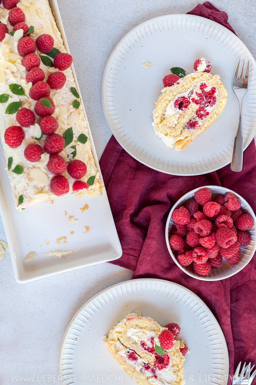 Vollkorn Biskuitrolle Mit Himbeeren - Rezepte Suchen