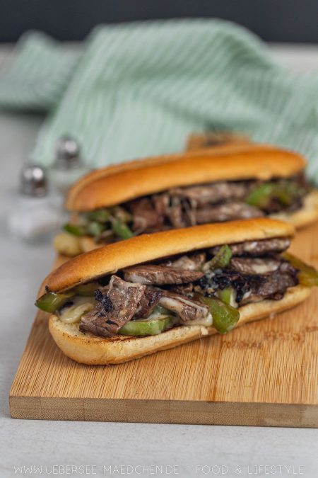 Philly Cheese Steak Sandwich Rezept von ÜberSee-Mädchen Foodblog vom Bodensee