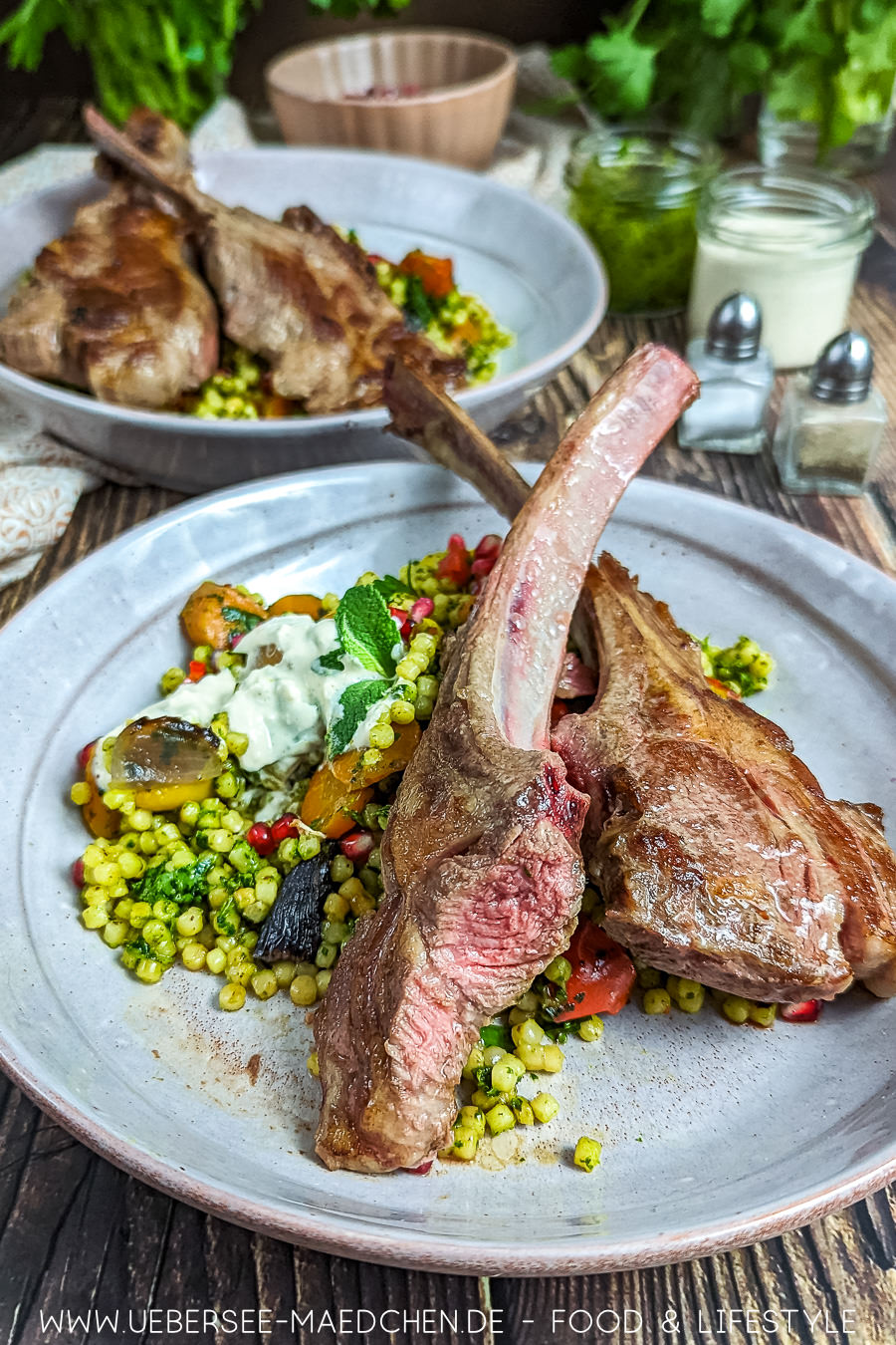 Perl-Couscous mit Lamm und Gemüse lecker würzig zu Ostern!
