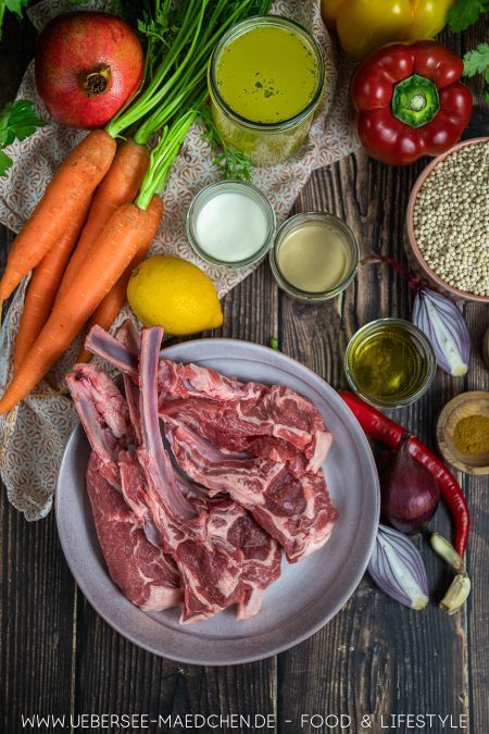 Tomahawk-Steak vom Lamm mit Couscous Gemüse Rezept