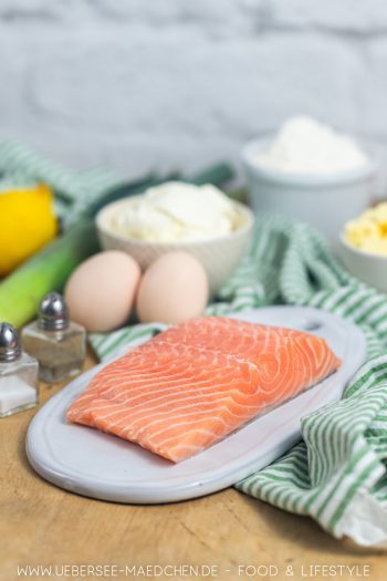 Quiche mit Lachs und Lauch - Dreamteam in einer Form vereint Quiche mit Lachs und Lauch - Dreamteam in einer Form vereint