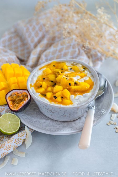 Porridge mit Kokos Mango Passionsfrucht nach Wagamama Rezept von ÜberSee-Mädchen Foodblog