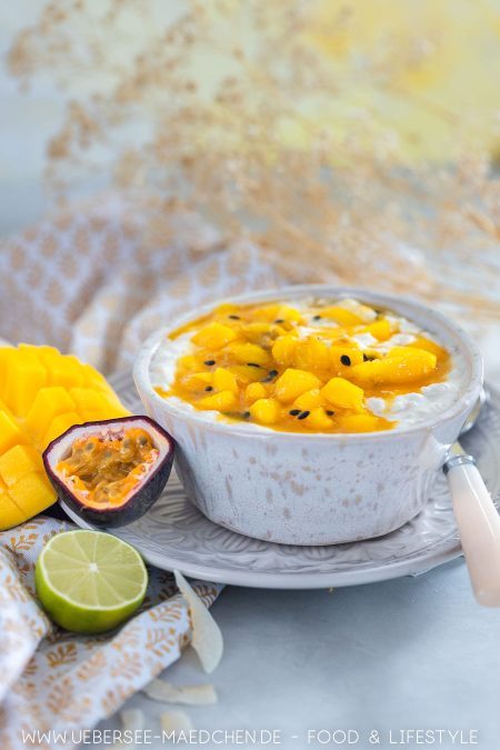 Porridge mit Kokos Mango Passionsfrucht nach Wagamama Rezept von ÜberSee-Mädchen Foodblog