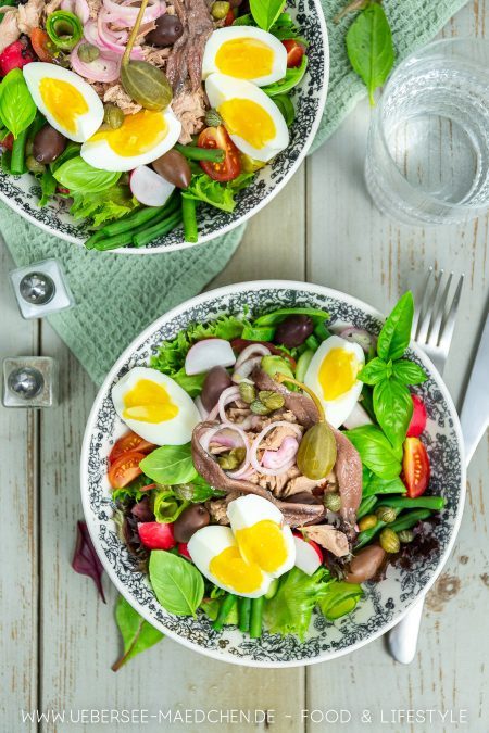 Nizza-Salat Salade niçoise Rezept für Salat mit Thunfisch