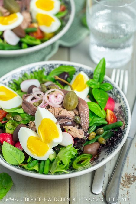 Nizza-Salat Salade niçoise Rezept für Salat mit Thunfisch von ÜberSee-Mädchen Foodblog vom Bodensee