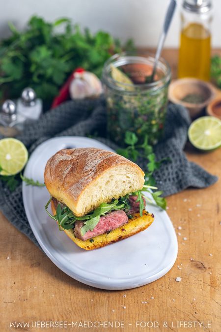 Steak-Sandwich mit Chimichurri Rezept 