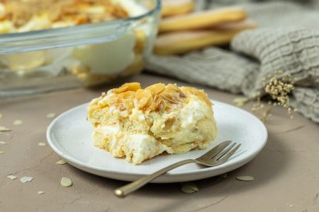 Bienenstich-Tiramisu mit Pudding Mandelcrunch Rezept von ÜberSee-Mädchen Foodblog vom Bodensee