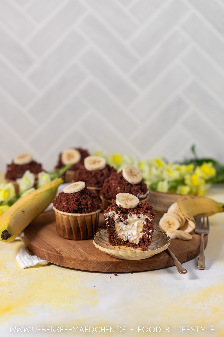 Maulwurf-Muffins | Lieblingskuchen mit Banane im Kleinformat