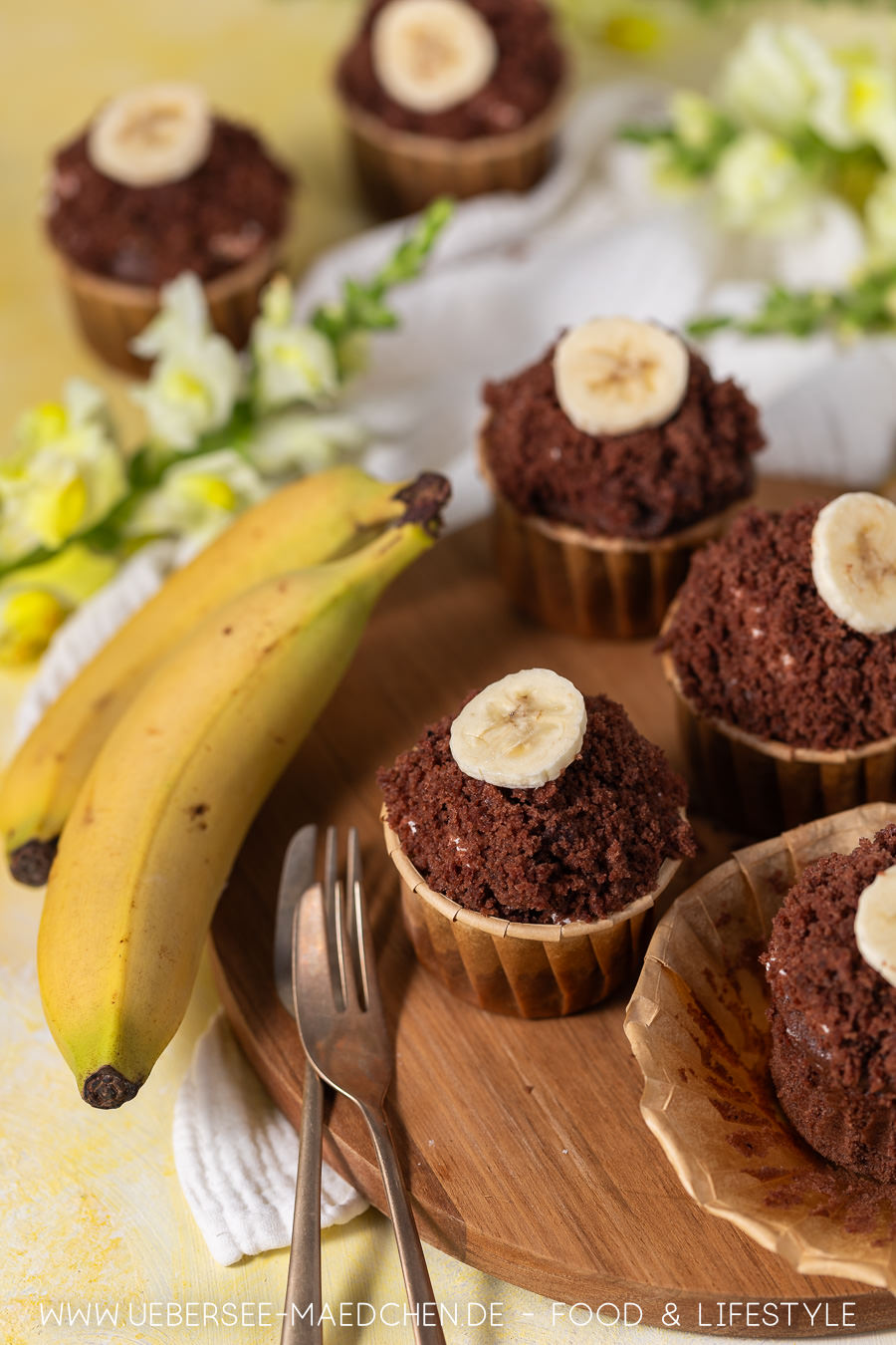 Maulwurf-Muffins | Lieblingskuchen mit Banane im Kleinformat