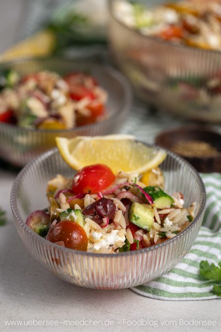 Nudelsalat griechisch Rezept für die nächste Grillparty