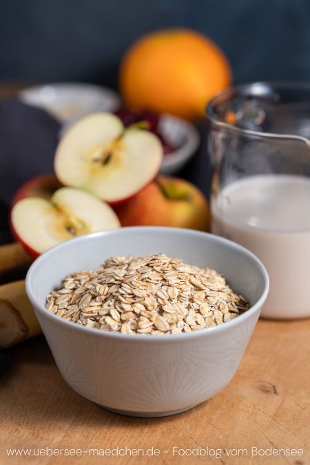 Vier Zutaten für Overnight Oats