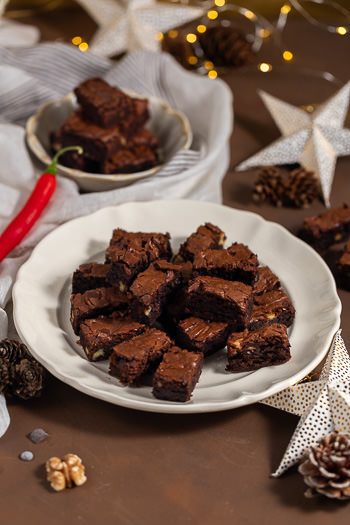 Brownie-Plätzchen mit Chili Rezept ohne Ausstechen von ÜberSee-Mädchen Foodblog vom Bodensee